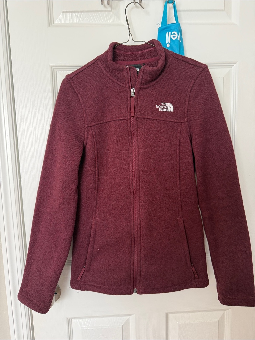 The North Face Women's Maroon Full-Zip Fleece Jacket